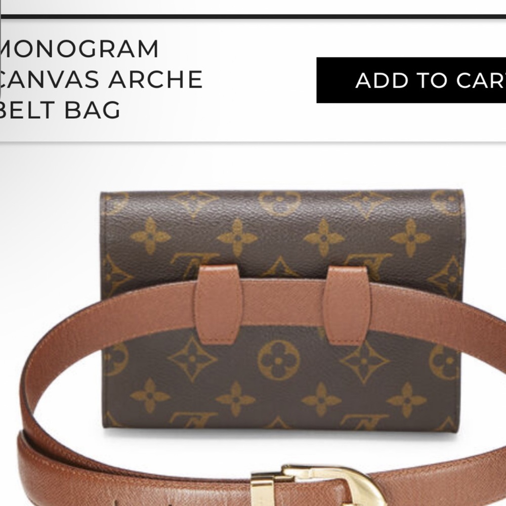 Louis Vuitton Monogram belt bag/Unisex